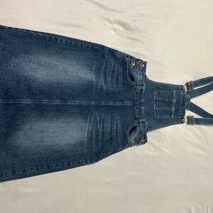 Denim Overall Dress Modest